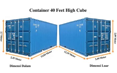 Spesifikasi Container 40 Feet